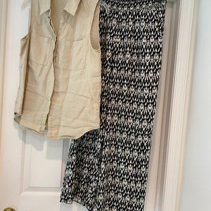 Linen top and pants